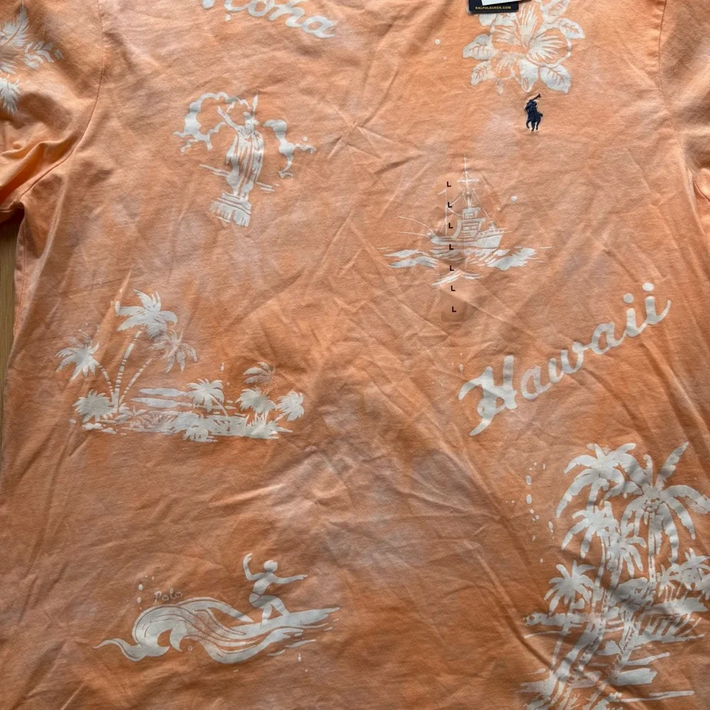 Ralph Lauren Men's Tie-Dye Coral Tee - Picture 4 of 4